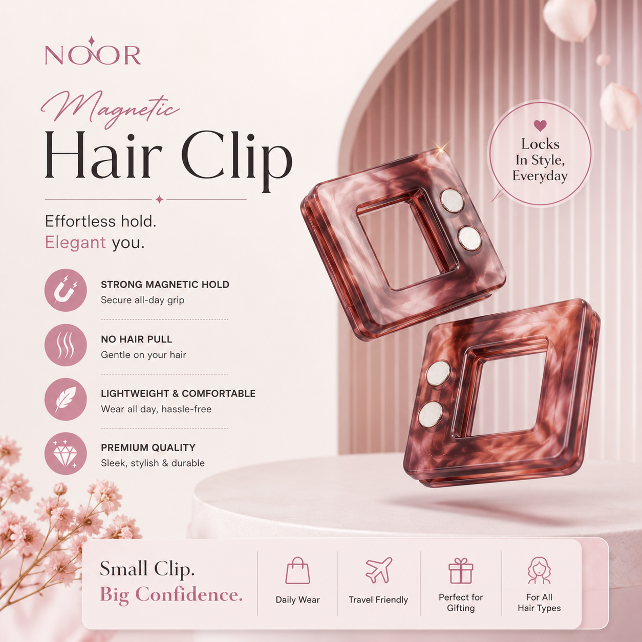 Magnetic Hair Styler | Beauty in Seconds