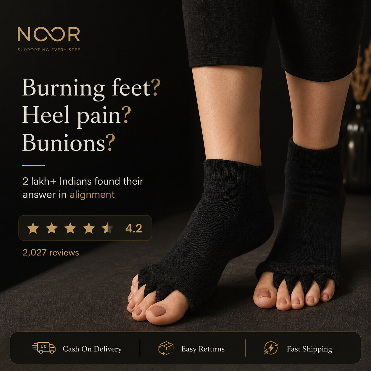 Noor Align™ Foot Alignment Socks