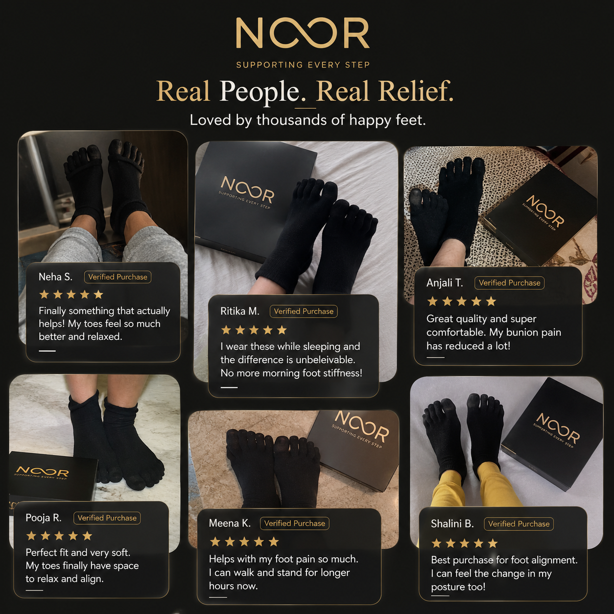 Noor Align™ Foot Alignment Socks