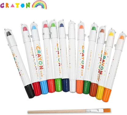 Ultra Silky Twistable Gel Crayons | 12 color set
