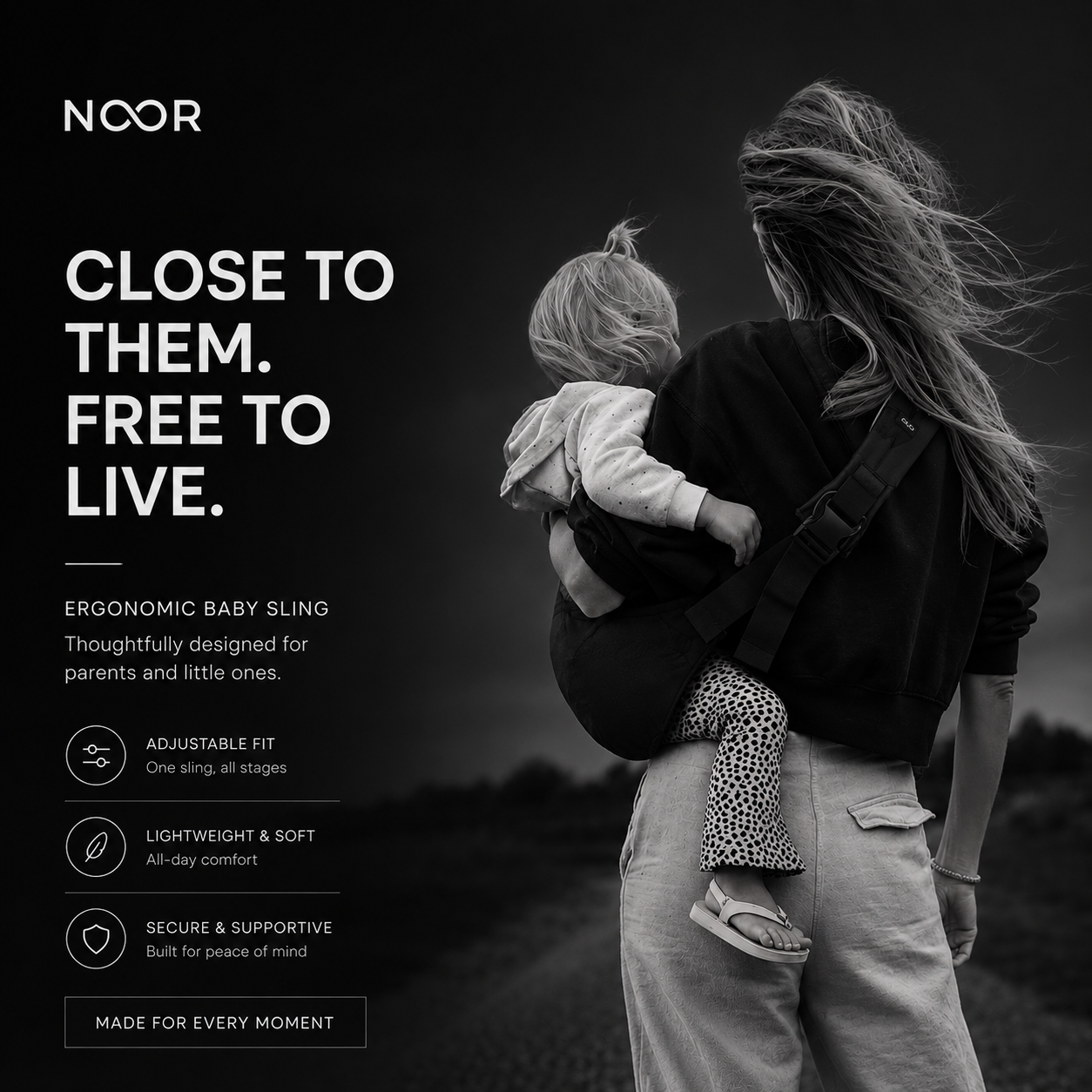 NOOR CarryNest™ Ergonomic Baby Carrier